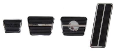 Auto Metal Direct - AMD W-880 Pedal Pad/Trim Manual Trans w/Disc Brake for 67-68 Pontiac/Chevy