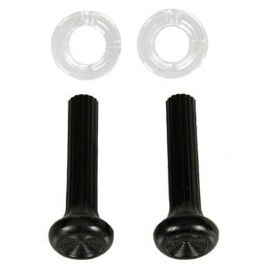 Auto Metal Direct - Auto Metal Direct W-564 Side Vent Pull Knobs/Clear Ferrules for 68 Pontiac/Chevy