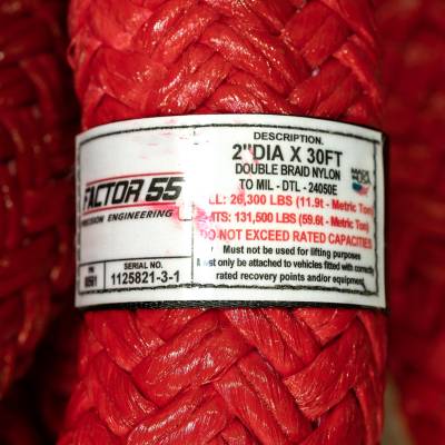 Factor 55 - Factor-55 00561 Extreme Duty KINETIC ENERGY ROPE 2" DIA x 30'