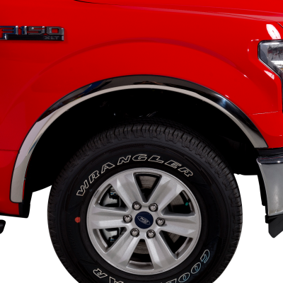 Putco - Putco 97265BP Black Fender Trim Kit for 15-17 Ford F150 4 Piece Set