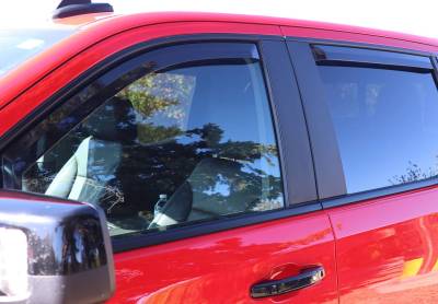 Putco - Putco 580242 Tinted Window Deflectors for 19-25 Silverado/Sierra Crew Cab F/R