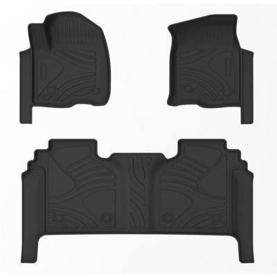 Black Horse Off Road - Black Horse FMCSI19 Totaliner 3.5mm Anti-Skid Floor Mat 19-24 Silverado 1500