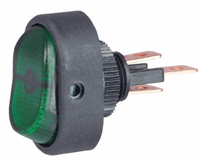 Hella - HELLA H61921001 Toggle Switch Rocker Switch On/Off Black Max Load 12V