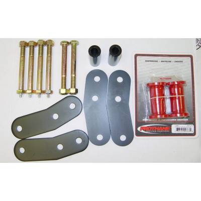 Rugged Ridge - Rugged Ridge 18265.20 HD Rear Leaf Spring Shackles 1" Lift