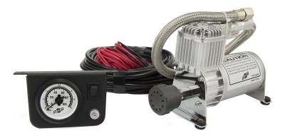 Air Lift - Air Lift 25655 LoadController Single Path On Board Air Compressor Kit w/Gauge