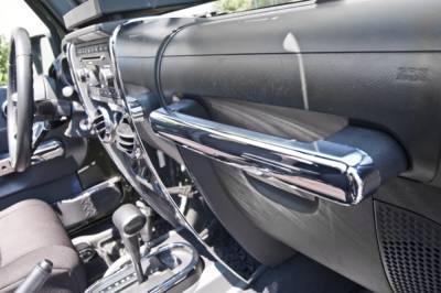 Rugged Ridge - Rugged Ridge 11156.15 Grab Bar Trim Chrome for Jeep Wrangler
