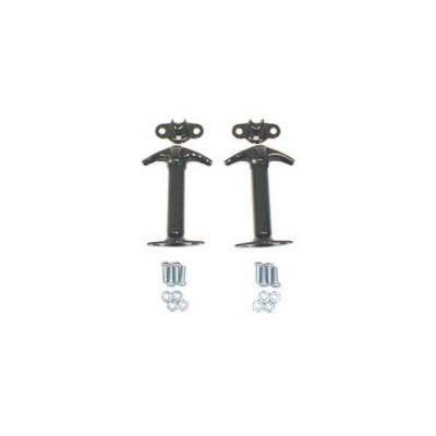 Rugged Ridge - Rugged Ridge 11210.02 Windshield Hood Catch Set Black for Willys & Jeep CJ