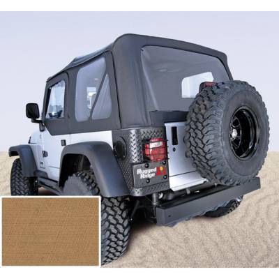 Rugged Ridge - Rugged Ridge 13703.37 Soft Top Door Skins Spice Clear Windows for Wrangler