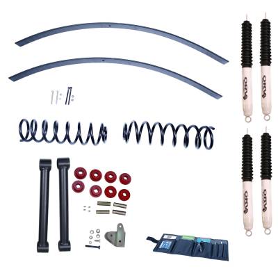 Rugged Ridge - Rugged Ridge 18415.70 3" Lift Kit w/Shocks for Jeep Cherokee XJ