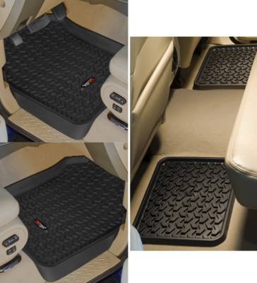 Rugged Ridge - Rugged Ridge 82987.24 Floor Liners Kit Black Expedition/F150 SuperCrew