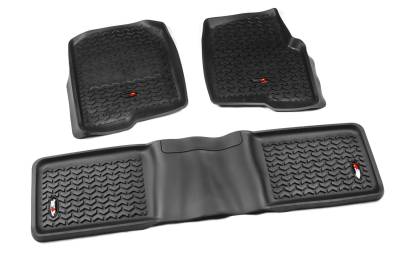 Rugged Ridge - Rugged Ridge 82989.20 Floor Liner Set 3 Piece Black 04-08 Ford F150