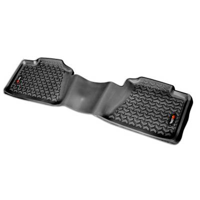 Rugged Ridge - Rugged Ridge 82951.10 Floor Liner Rear 1-Pc Black 99-13 GM Fullsize Crew Cab