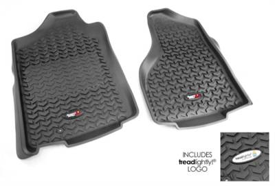 Rugged Ridge - Rugged Ridge TL-82903.04 Front Floor Liners Black Tread Lightly for Ram CrewCab