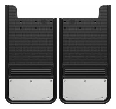 Gatorback - Gatorback 12"x23" Universal Black Mud Flaps Blank Stainless GA1223SS