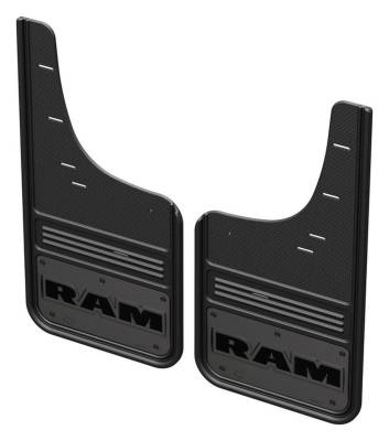Gatorback - Gatorback 12" Black Rear Mud Flap Set for Ram 1500 GCR35R-GMRT