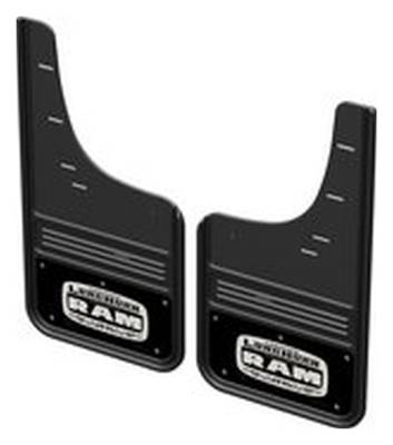 Gatorback - Gatorback 12" Black Rear Mud Flap Set for Ram 1500 GCR35R-LW