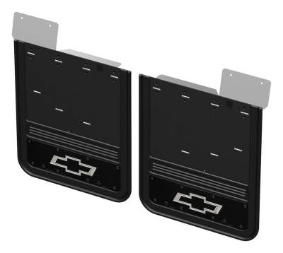 Gatorback - Gatorback 21" Rear Dually Black Mud Flaps Silverado 3500 GCR204R-BTW
