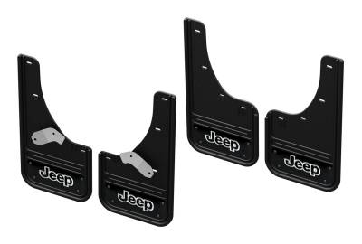Gatorback - Gatorback 12" Black Front/Rear Mud Flap Set for Jeep Cherokee KL GCR61K-1