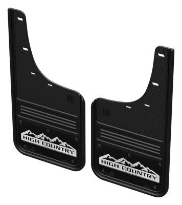 Gatorback - Gatorback 12" Front Mud Flaps Set Black Silverado HD GCR202F-HCW