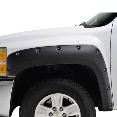 TrailFX - TrailFX PFFC3005T Fender Flares Bolt-On 2" Tire Coverage Textured Blk ABS 4PC