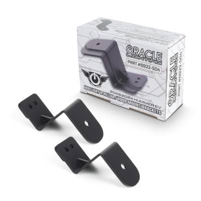 Oracle Lighting - Oracle 6922-504 Aux Light A-Pillar/Hood Mount Brackets for 22-24 Hummer EV