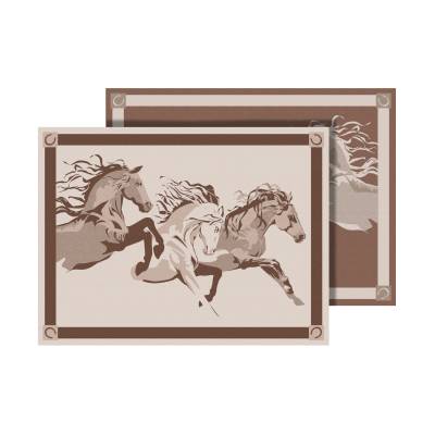 Faulkner - Faulkner 53006S Horse Design RV Patio Mat 12'x9' Polypropylene 12 Lbs