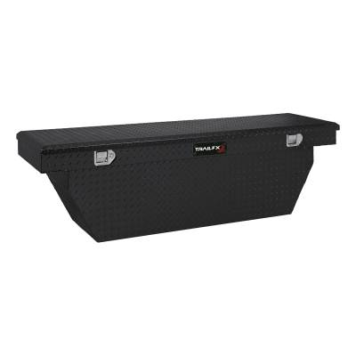 TrailFX - TrailFX 111702 Crossover Deep Angled Tool Box 69" Black Alum w/Struts & Tray