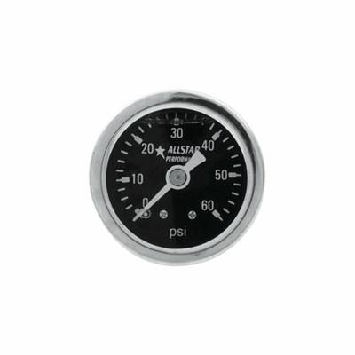 Allstar Performance - Allstar Performance ALL80204 1.5" Gauge 0-60 PSI Liquid Filled