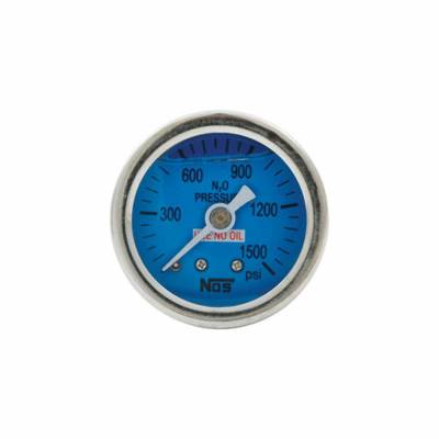 Allstar Performance - Allstar Performance ALL80208 1.5" Gauge 0-1500 PSI NOS Liquid Filled