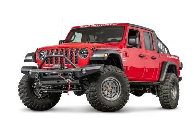 Warn - Warn 101337 Full Width Front Bumper w/Guard Tube for 18+ Wrangler JL & JT