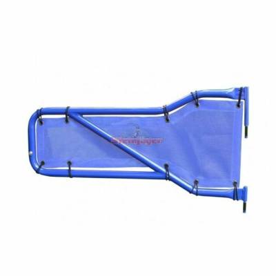 Steinjager - Steinjager Mesh Tube Door Covers Front-Blue for Wrangler JL J0048364