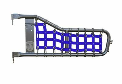 Steinjager - Steinjager Cargo Net Tube Door Covers Front-Blue for Wrangler YJ J0044927