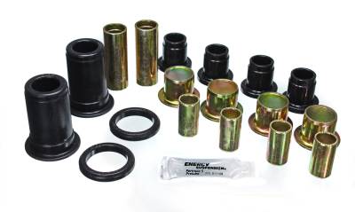Energy Suspension - Energy Suspension 3.3150G Control Arm Bushing Set Front Polyurethane Black