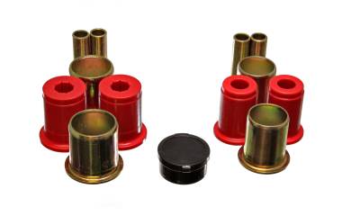 Energy Suspension - Energy Suspension 3.3167R Front Control Arm Bushing Set Polyurethane Red