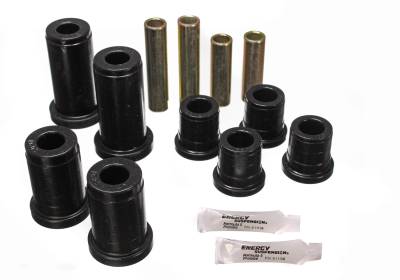 Energy Suspension - Energy Suspension 3.3134G Control Arm Bushing Set Front Polyurethane Black