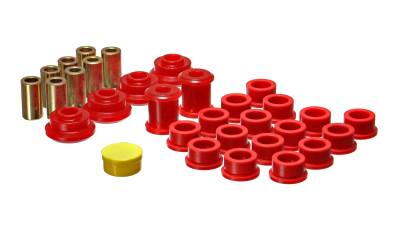 Energy Suspension - Energy Suspension 18.3102R Control Arm Bushing Set Rear Polyurethane Red