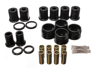 Energy Suspension - Energy Suspension 3.3149G Rear Polyurethane Control Arm Bushing Set Black