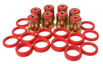 Energy Suspension - Energy Suspension 3.3132R Control Arm Bushing Set Polyurethane Red