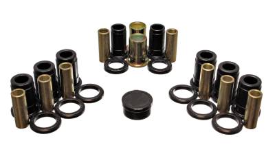 Energy Suspension - Energy Suspension 3.3152G Control Arm Bushing Set Rear Polyurethane Black