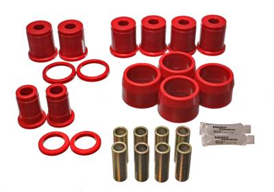 Energy Suspension - Energy Suspension 3.3149R Rear Polyurethane Control Arm Bushing Set Red