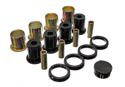 Energy Suspension - Energy Suspension 3.3136G Control Arm Bushing Set Rear Polyurethane Black