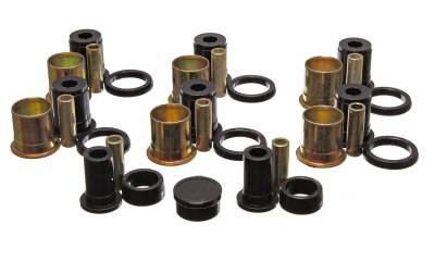Energy Suspension - Energy Suspension 3.3133G Control Arm Bushing Set Rear Polyurethane Black