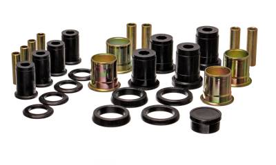 Energy Suspension - Energy Suspension 3.3140G Control Arm Bushing Set Rear Polyurethane Black
