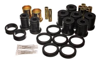 Energy Suspension - Energy Suspension 3.3158G Control Arm Bushing Set Rear Polyurethane Black