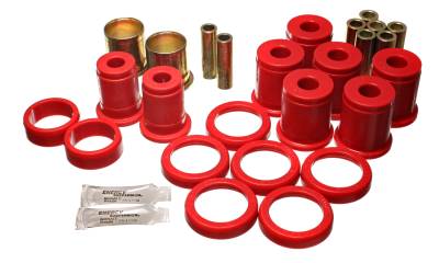 Energy Suspension - Energy Suspension 3.3158R Control Arm Bushing Set Rear Polyurethane Red