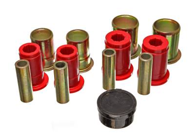 Energy Suspension - Energy Suspension 3.3165R Control Arm Bushing Set Polyurethane Red