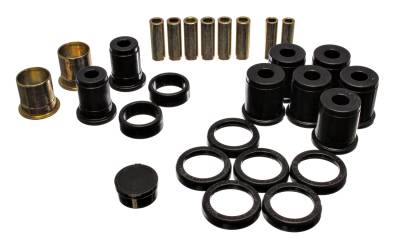 Energy Suspension - Energy Suspension 3.3159G Control Arm Bushing Set Rear Polyurethane Black