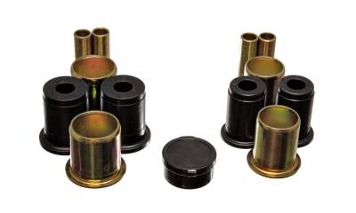 Energy Suspension - Energy Suspension 3.3167G Control Arm Bushing Set Front Polyurethane Black