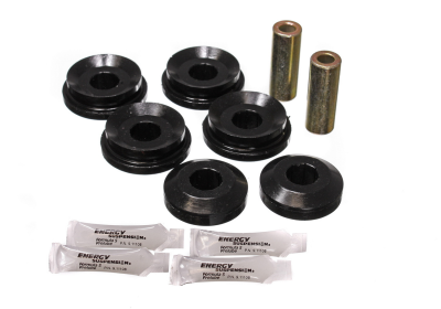 Energy Suspension - Energy Suspension 7.7105G Front Black Strut Rod Bushing Set for Nissan