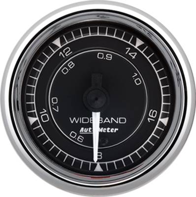AutoMeter - AutoMeter 9770 Chrono Wideband Air/Fuel Ratio Analog 8:1-18:1 2-1/16" Motor